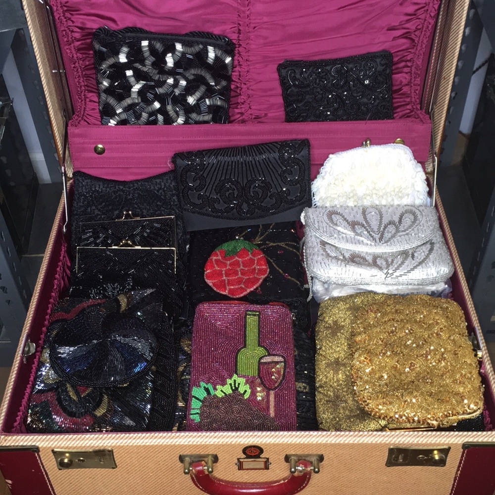 Vintage Beaded / Mesh Chain Link Purses